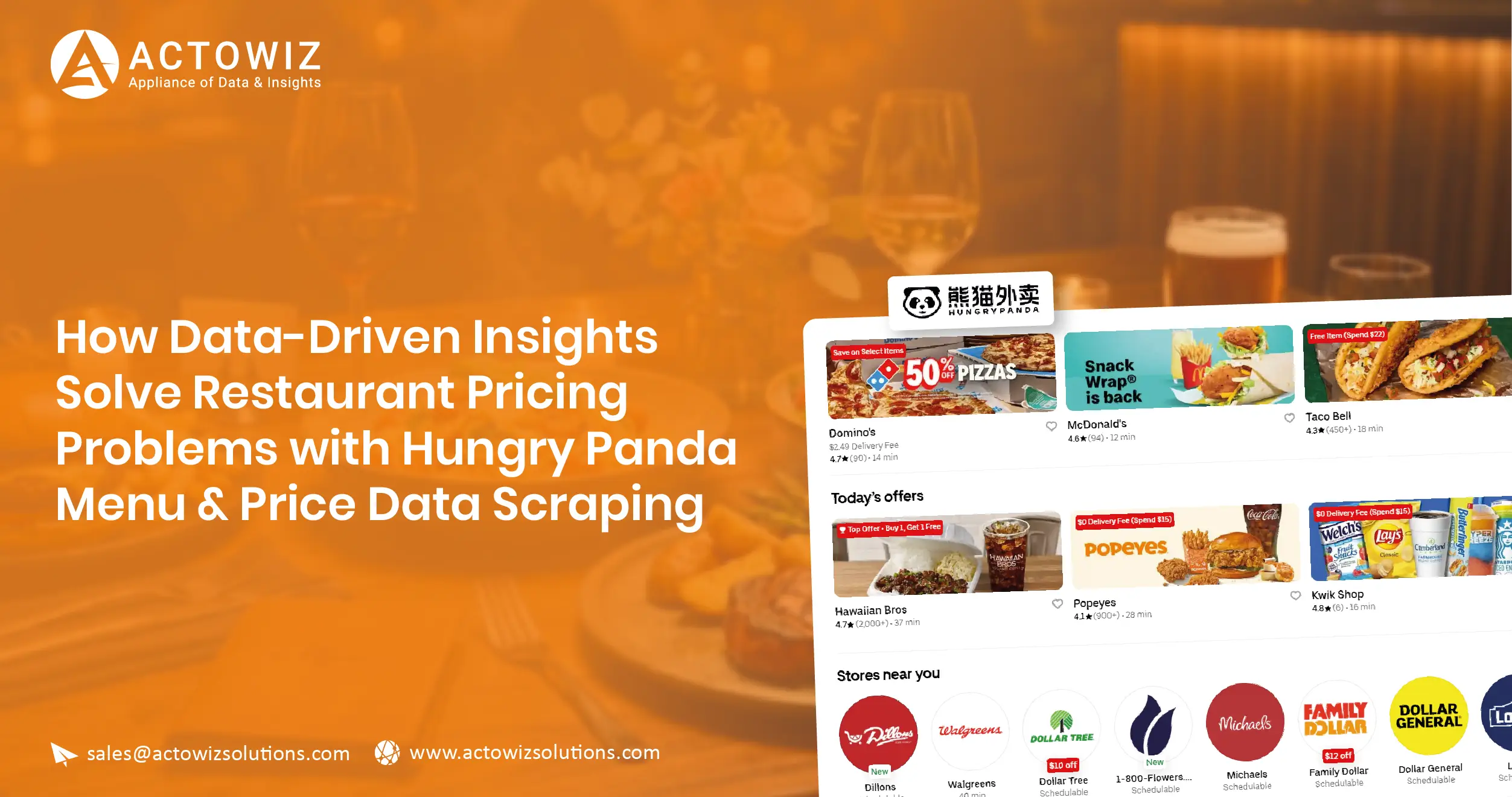Hungry Panda Menu & Price Data Scraping - Solve Pricing Problems